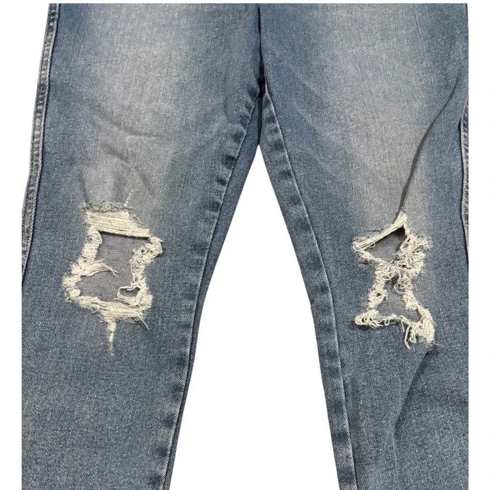Good American Skinny Crop Distressed Denim Jeans Gap-Proof Waist Size‎ 8/29 NWT